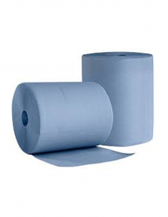 Putzpapier- Industrie- Rolle, 3-lg., Ø 30 cm, 36 cm, super saugfähig, blau, 1000 Blatt, 1 Rolle
