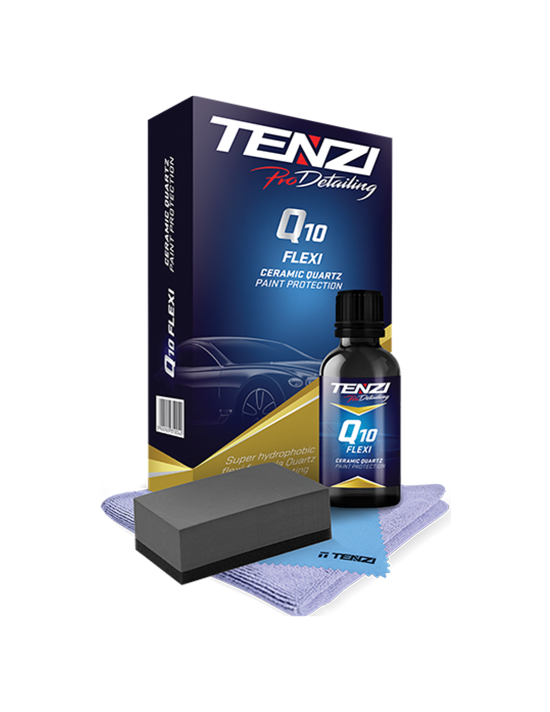 TENZI ProDetailing Set: Q10 FLEXI, Ceramic Quartz, Lack Versiegelung.